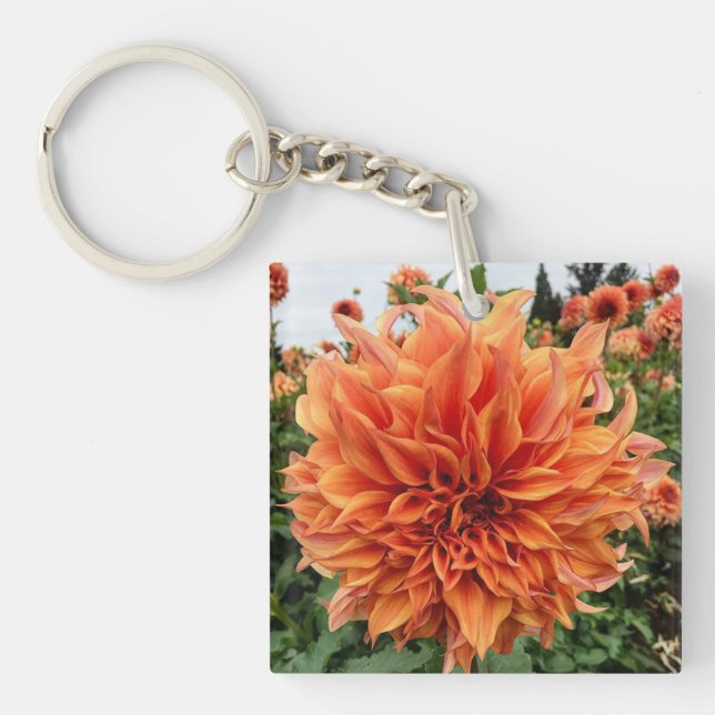 Porte-clefs Sherwood's Peach Dahlia (Devant)