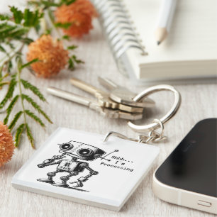 Porte-clefs Shhh Robot - Shhh... Je traite