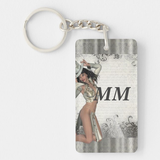 Porte-clefs Shogirl en argent (Devant)