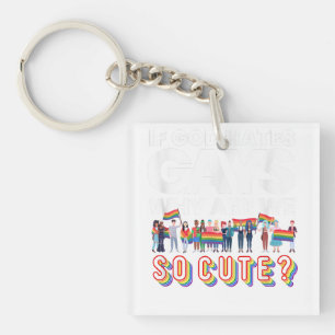 Porte-clefs Si Dieu Hait Gay Pourquoi Sommes-Nous Si Mignons A
