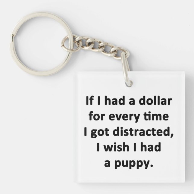 Porte-clefs Si j'avais un dollar (Devant)