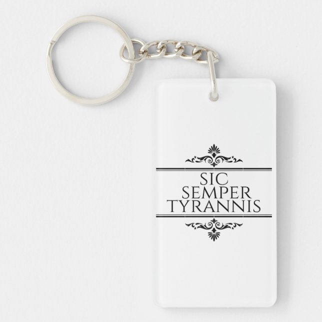 Porte-clefs Sic Semper Tyrannis (Devant)