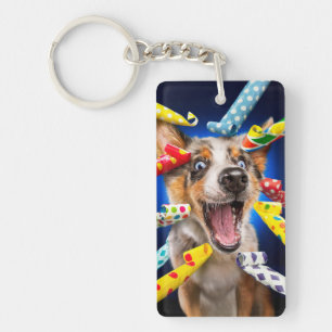 Porte-clefs Sifflets de fête pour chien heureux