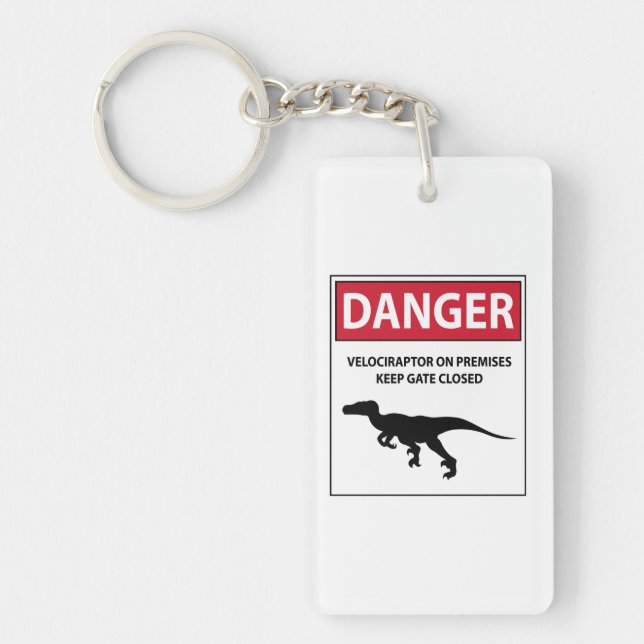 Porte-clefs Signal de danger (Raptors) (Devant)