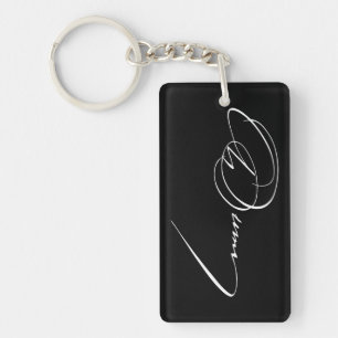 Porte-clefs signature autographe d'Alexandre Dumas écrivain cé