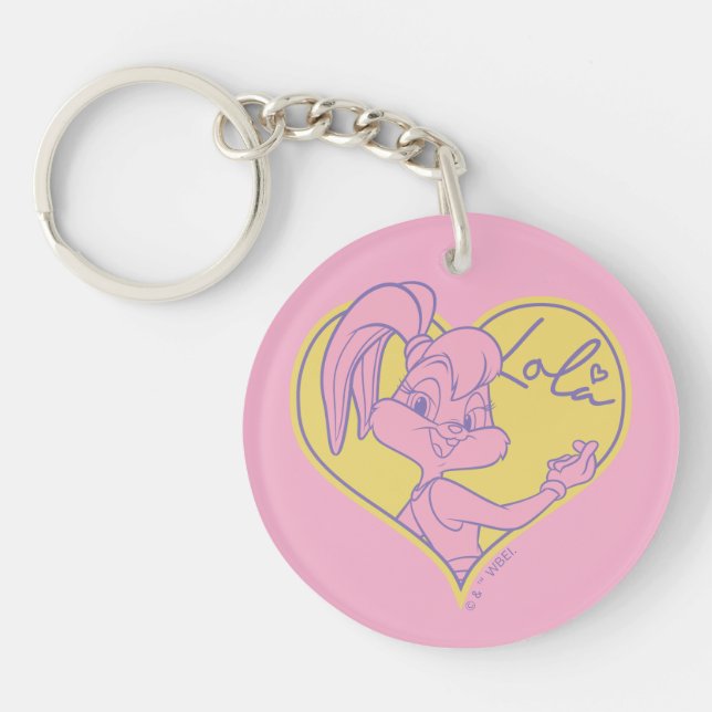 Porte-clefs Signature Lola Heart (Devant)