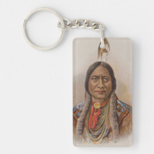 Porte-clefs Signaux de fumée : Lakota Indian Chief Sitting Bul