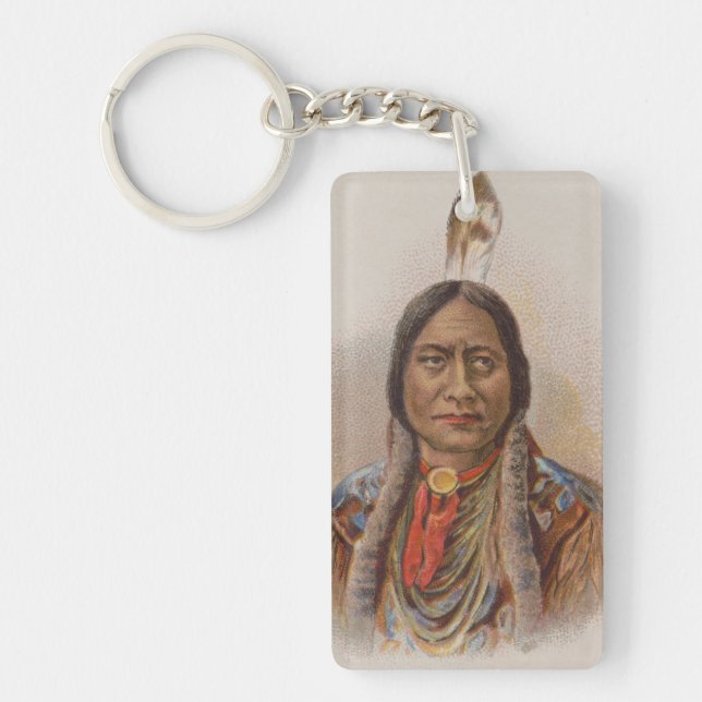 Porte-clefs Signaux de fumée : Lakota Indian Chief Sitting Bul (Devant)