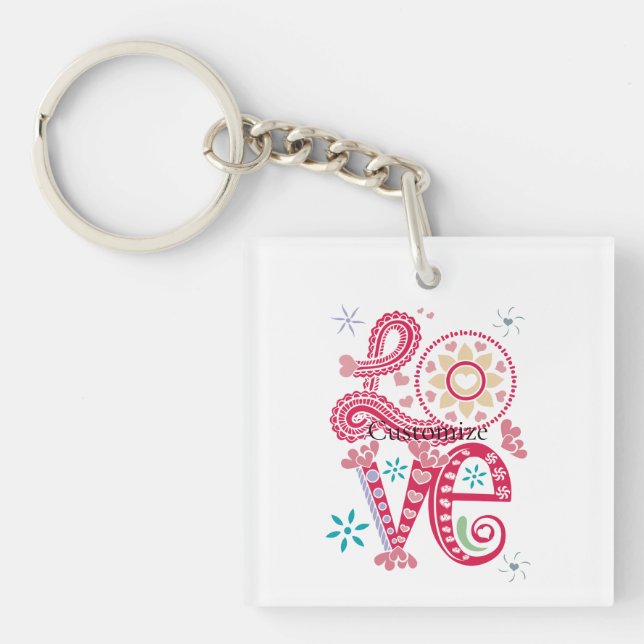 Porte-clefs SIGNE D'AMOUR Super Hippie Thunder_Cove (Devant)