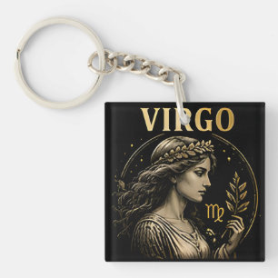 Porte-clefs Signe de la Vierge Symbole Cadeau d'anniversaire A