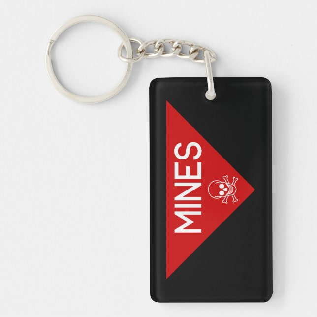 PORTE-CLEFS SIGNE DE MINES | SIGNAGE | SYMBOLE (Devant)