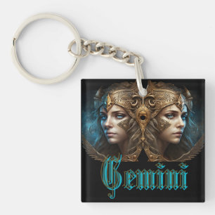 Porte-clefs Signe du zodiaque Gémeaux