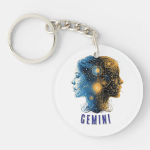 Porte-clefs Signe du zodiaque Gémeaux