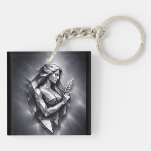 Porte-clefs signe du zodiaque vierge