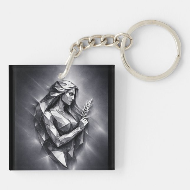 Porte-clefs signe du zodiaque vierge (Dos)