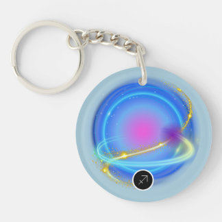 Porte-clefs Signe moderne Zodiac Sagittarius Citation Élément