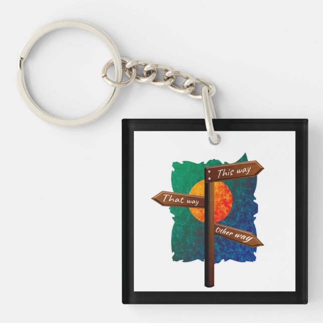 PORTE-CLEFS SIGNE ROUTIÈRE (Devant)