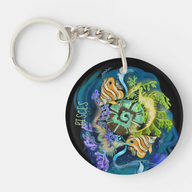 Porte-clefs SIGNE Zodiaque Pisces (Devant)