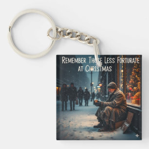 PORTE-CLEFS SIGNIFICATION DE NOËL IMAGE PENSEZ AUX PAUVRES