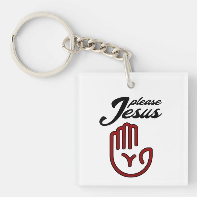 Porte-clefs S'il vous plaît Jésus (Devant)