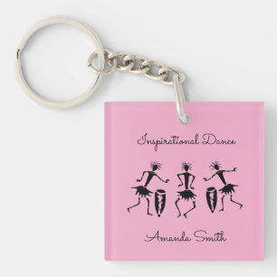 Porte-clefs Silhouette, Danse Inspirante