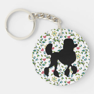Porte-clefs Silhouette de caniche