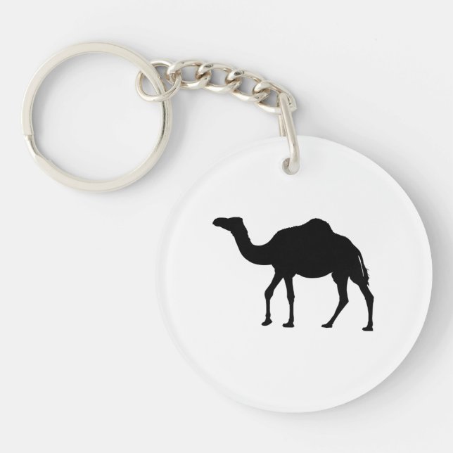 Porte-clefs silhouette de chameau (Devant)