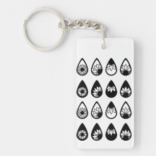 Porte-clefs Silhouette de Tournesol Boho - Cricut Dessiné à la