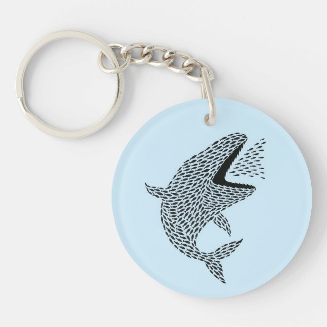Porte-clefs Silhouette Orca (Devant)