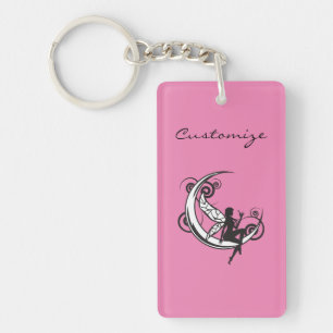 Porte-clefs Silhouette velue Lune Thunder_Cove
