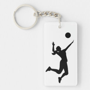 Porte-clefs silhouette volleyball women