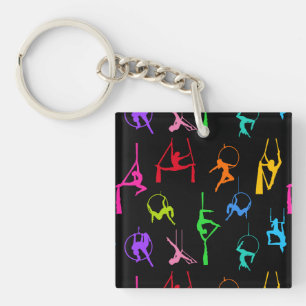Porte-clefs Silhouettes de Lyra Aérienne Aérienne Silhouettes