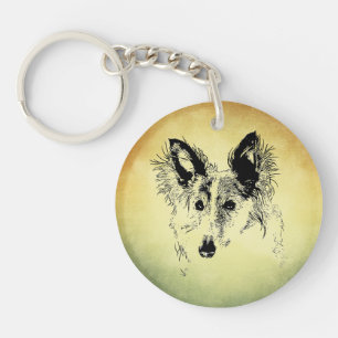 Porte-clefs Silken Windhound esquisse