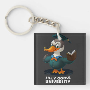 Porte-clefs Silly Goose University Student Funny