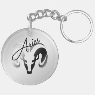 Porte-clefs Silver Aries le bélier Zodiac