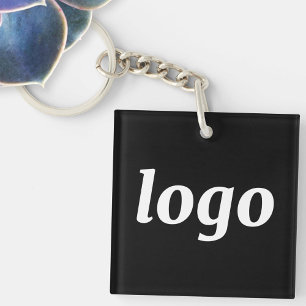 Porte-clefs Simple branding de logo promotionnel pour entrepri