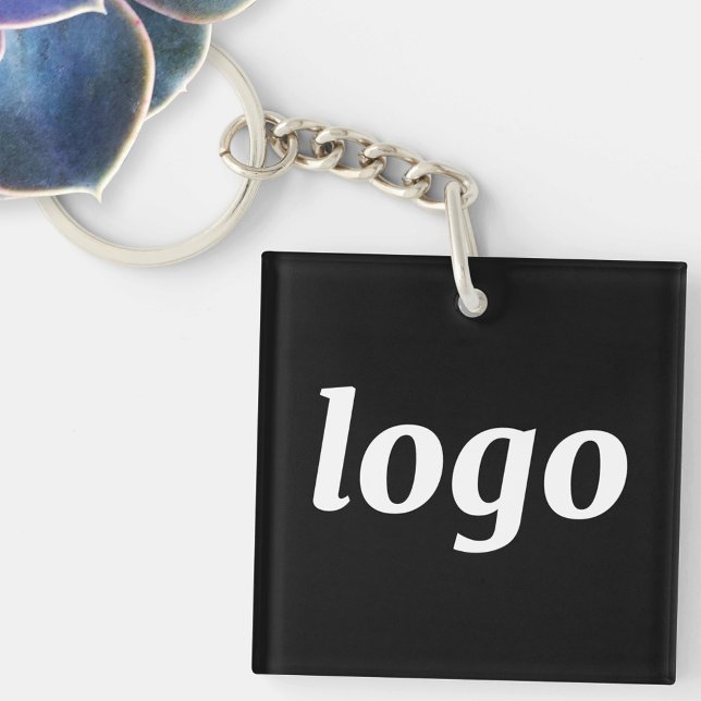 Porte-clefs Simple Logo Branding Promotional Business (Simple logo business branding promotional keyring)