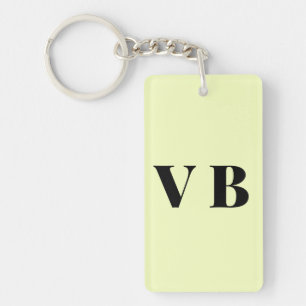 Porte-clefs simple minimal couleur pastel personnalisée