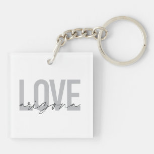 Porte-clefs Simple, moderne, urbain, design cool J'aime Arizon