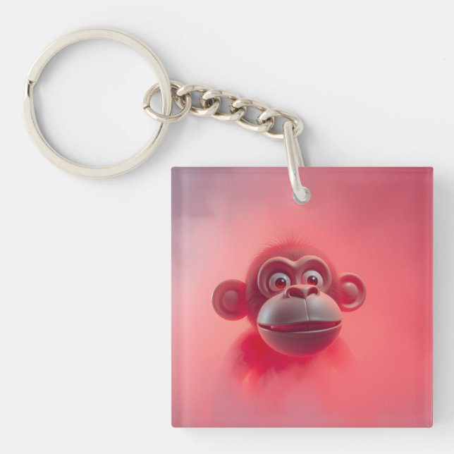 Porte-clefs Singe Amusant (Devant)