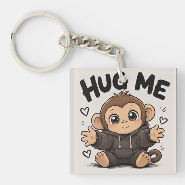 Porte-clefs Singe câlin (Devant)