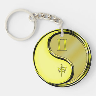 Porte-clefs Singe Gemini et Métal
