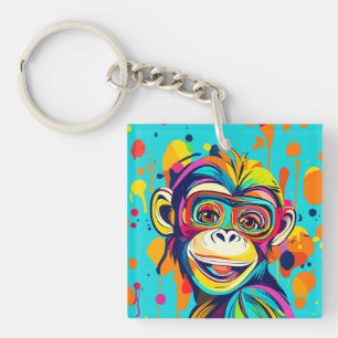 Porte-clefs Singe souriant