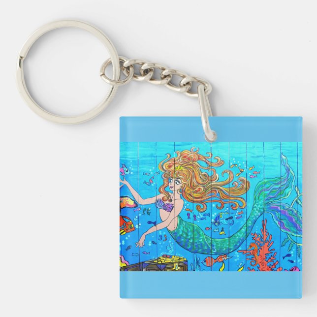 Porte-clefs sirène sous-marine (Devant)