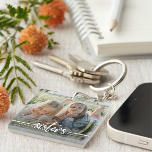 Porte-clefs Sisters Script Photo moderne
