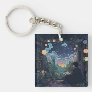 Porte-clefs sitting in his rofi