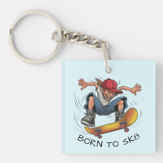 Porte-clefs Skater Boy Skateboard (Devant)