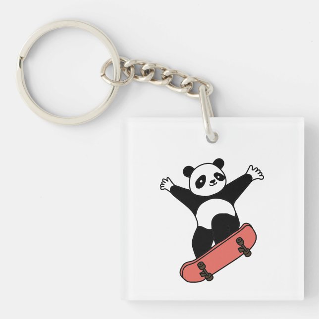 Porte-clefs Skating Panda (Devant)