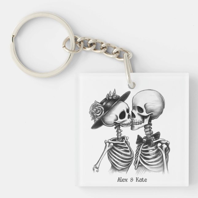 Porte-clefs Skeleton Couple (Devant)