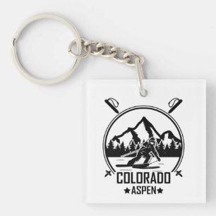 Porte-clefs Ski d'Aspen Colorado